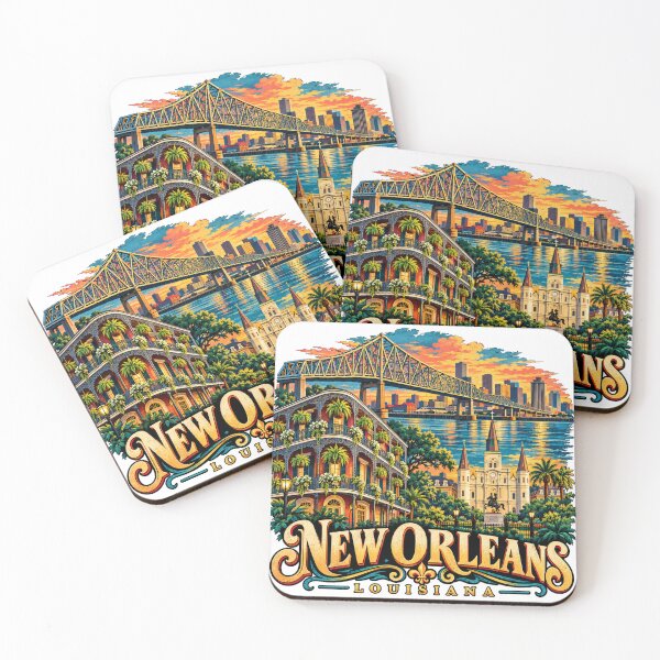 Item preview, Vintage New Orleans Louisiana Travel Souvenir Landmark Gift designed and sold by MichaeIRellov.