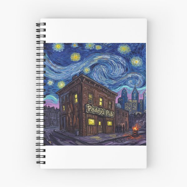 Item preview, Paddys Pub Starry Night Television Landscape designed and sold by Bad-Decisions-Designs.