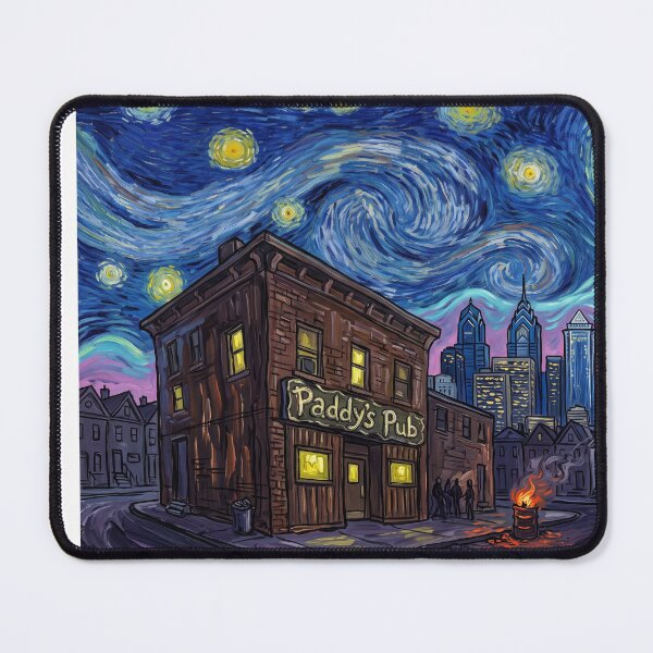 Item preview, Paddys Pub Starry Night Television Landscape designed and sold by Bad-Decisions-Designs.