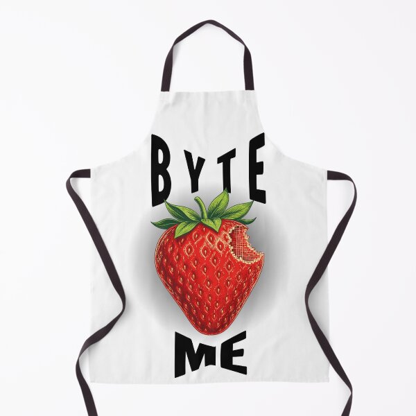 Item preview, Byte Me Pixelated Strawberry - Funny Tech Pun Design designed and sold by PhraseCreatives.