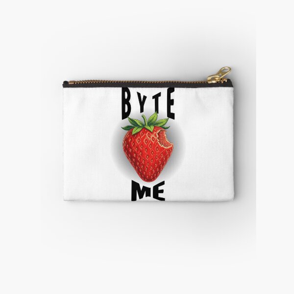 Item preview, Byte Me Pixelated Strawberry - Funny Tech Pun Design designed and sold by PhraseCreatives.