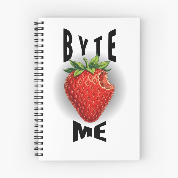 Item preview, Byte Me Pixelated Strawberry - Funny Tech Pun Design designed and sold by PhraseCreatives.