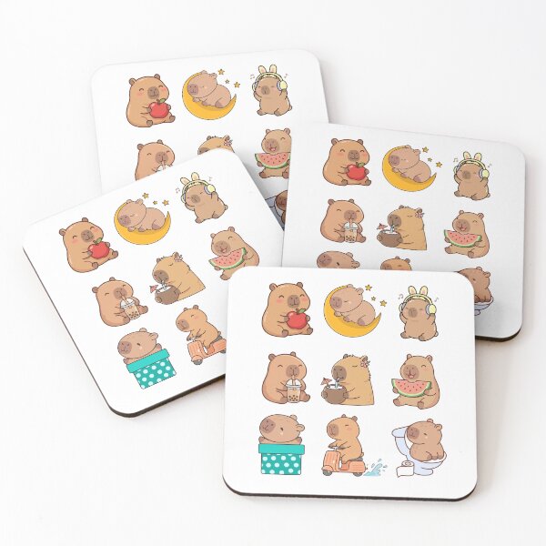 Item preview, Chibi Kawaii Capybara Cute Illustration designed and sold by Amazing Design Store.