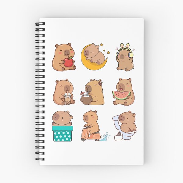 Item preview, Chibi Kawaii Capybara Cute Illustration designed and sold by Amazing Design Store.
