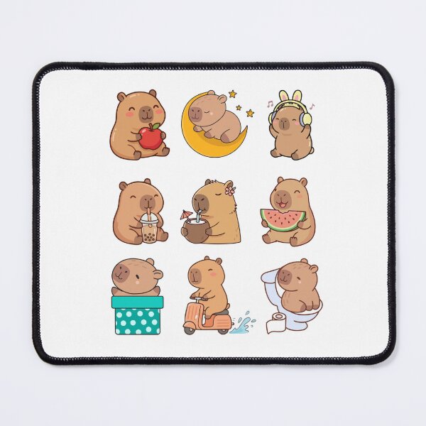 Item preview, Chibi Kawaii Capybara Cute Illustration designed and sold by Amazing Design Store.