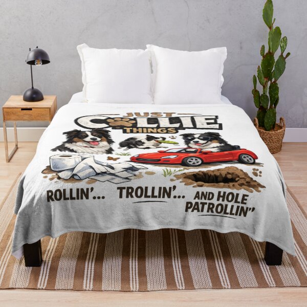 Item preview, Just Collie Things – Rollin Trollin and Hole Patrollin Dog Humor designed and sold by SidTastic .