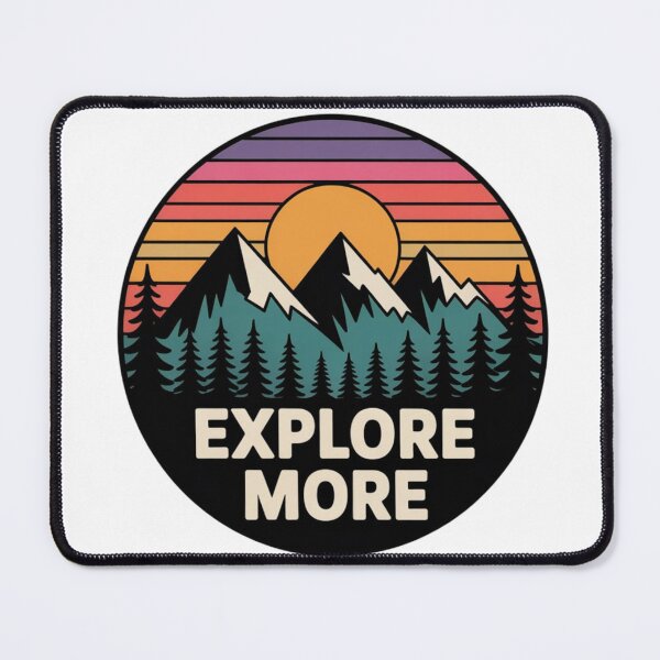Item preview, Explore More Mountain Badge designed and sold by NatArtSA.