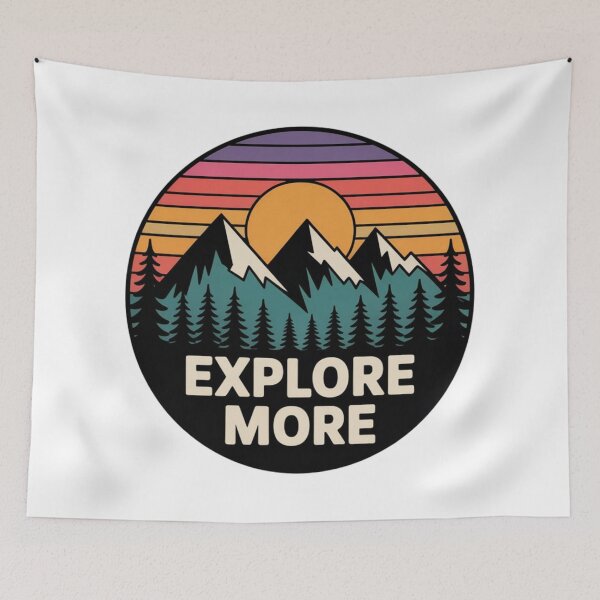 Item preview, Explore More Mountain Badge designed and sold by NatArtSA.