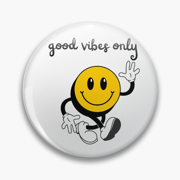 Item preview, good vibes only vintage retro groovy smiley face typography designed and sold by stileepensieri.