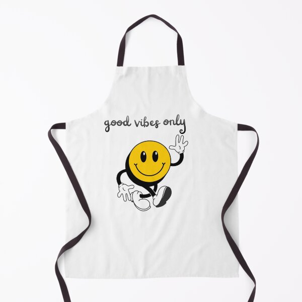 Item preview, good vibes only vintage retro groovy smiley face typography designed and sold by stileepensieri.