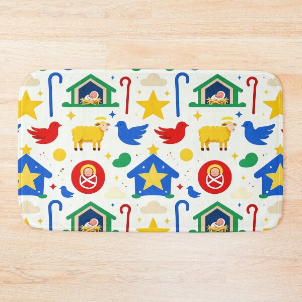 Item preview, Colorful Christian Nativity Christmas Pattern designed and sold by Mimoshi ⭐⭐⭐⭐⭐.