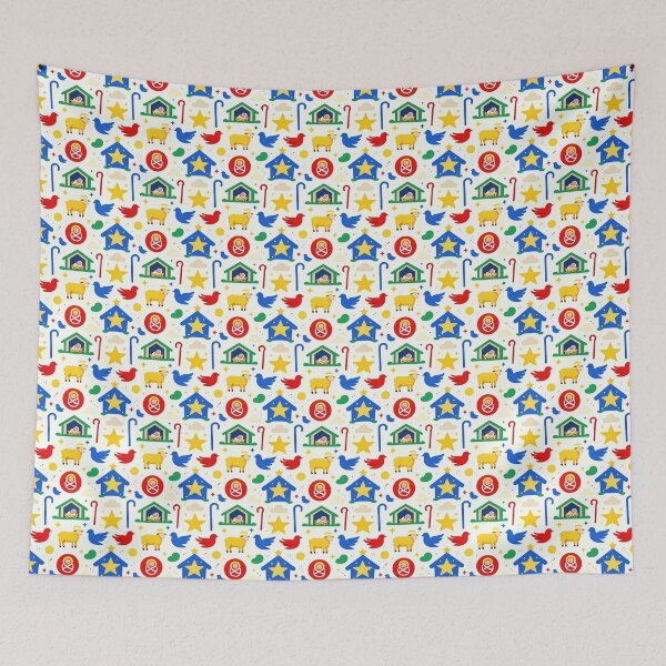 Item preview, Colorful Christian Nativity Christmas Pattern designed and sold by Mimoshi ⭐⭐⭐⭐⭐.