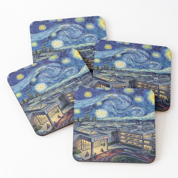 Item preview, Park Plaza Mall Starry Night Horror Landscape designed and sold by Bad-Decisions-Designs.