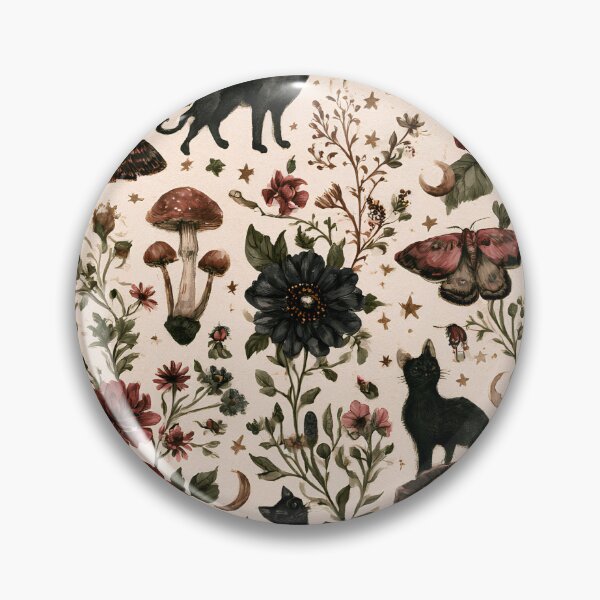 Item preview, Fall Whimsy Vintage Cats and Roses designed and sold by CuriosityCasita.