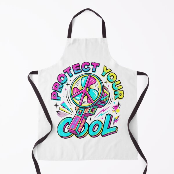 Item preview, Protect Your Cool Retro Neon Y2K Fan Art designed and sold by Sanan Israyilli.