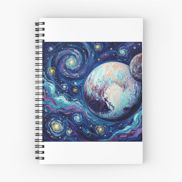 Item preview, Pluto Starry Night Cosmic Landscape designed and sold by Bad-Decisions-Designs.