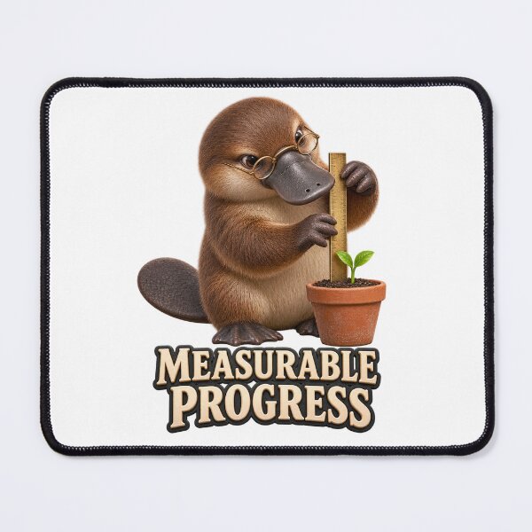 Item preview, Measurable Progress Platypus designed and sold by TrendTribeTP.