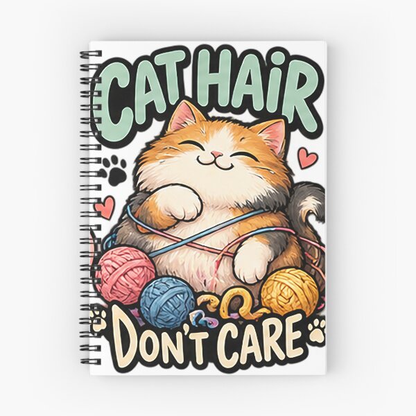 Item preview, Cat Hair Don't Care  | Funny Cat Owner Retro Design designed and sold by Sara-Ai.