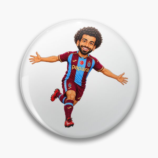 Item preview, MO SALAH | THE PHARAOH OF TRABZON Premium Football Caricature designed and sold by FlatInkStudio.