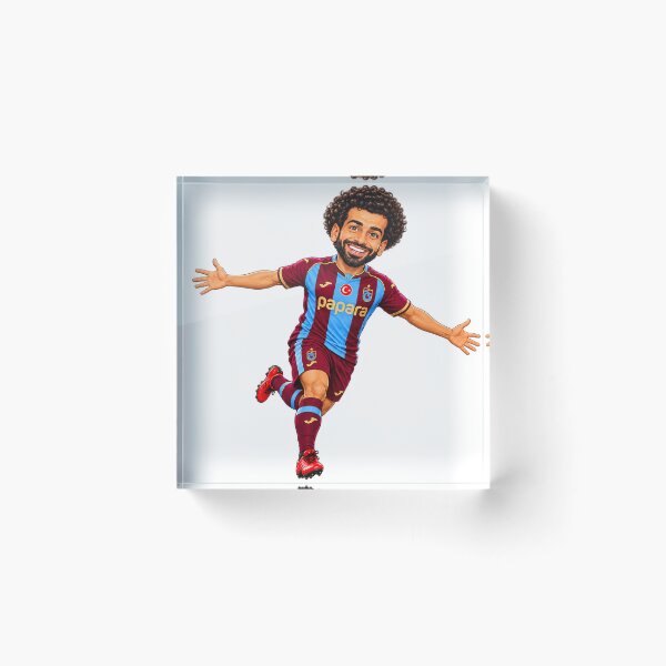 Item preview, MO SALAH | THE PHARAOH OF TRABZON Premium Football Caricature designed and sold by FlatInkStudio.