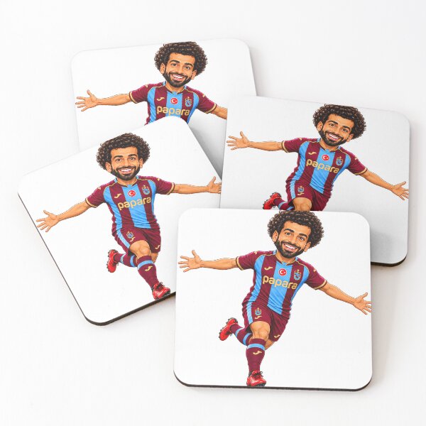 Item preview, MO SALAH | THE PHARAOH OF TRABZON Premium Football Caricature designed and sold by FlatInkStudio.