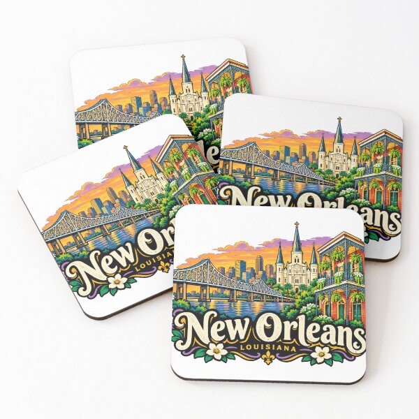 Item preview, Hand Drawn New Orleans Louisiana Travel Souvenir Landmark Gift designed and sold by MichaeIRellov.
