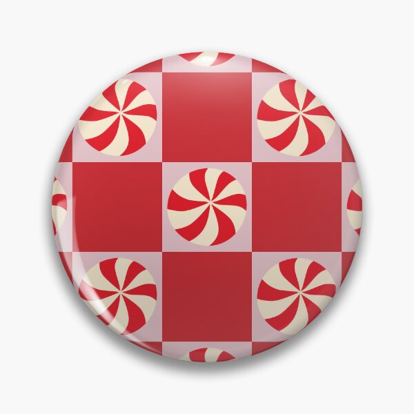 Item preview, Peppermint Candy Swirl Red Checkerboard Pattern designed and sold by AllaMashycheva.