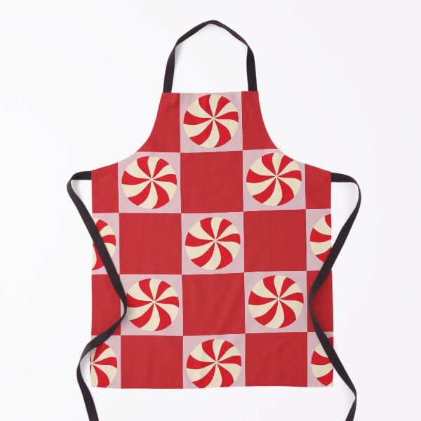Item preview, Peppermint Candy Swirl Red Checkerboard Pattern designed and sold by AllaMashycheva.