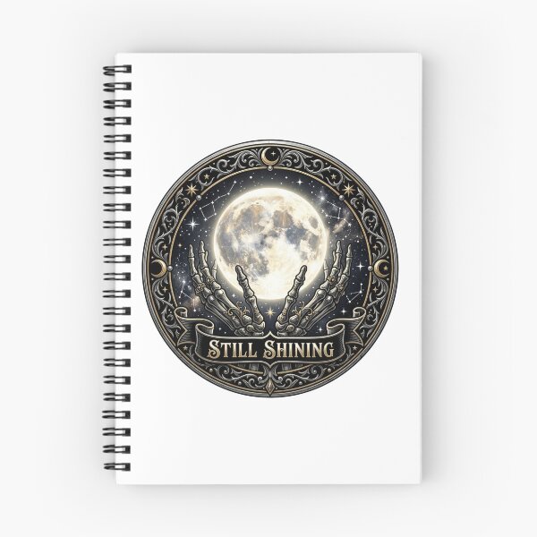 Item preview, Still Shining Gothic Full Moon Skeleton Hands Art designed and sold by Sanan Israyilli.