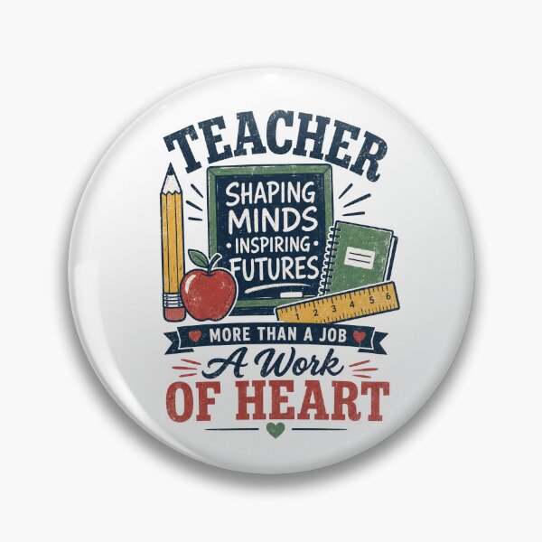 Item preview, Teacher Teachers Shaping Minds Inspiring Futures Motivational Slogan gift for Teachers and Educators designed and sold by LD ART.