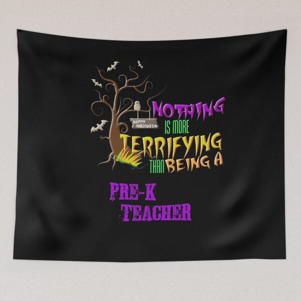Item preview, Funny Pre K Teacher Halloween Design Scary Students designed and sold by cgocgy.