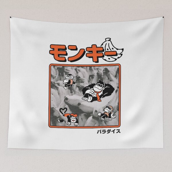 Item preview, Monkey Paradise Banana Mountain Vintage Japanese Retro Ape Gamer Graphic designed and sold by JapanAnimeS3.