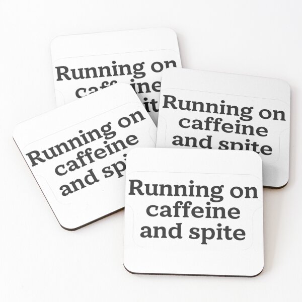 Item preview,  Running On Caffeine And Spite Sticker designed and sold by MindfulMischief.
