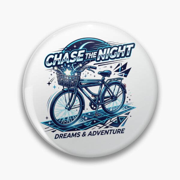 Item preview, Chase The Night Retro Neon Bicycle Adventure Art designed and sold by Sanan Israyilli.