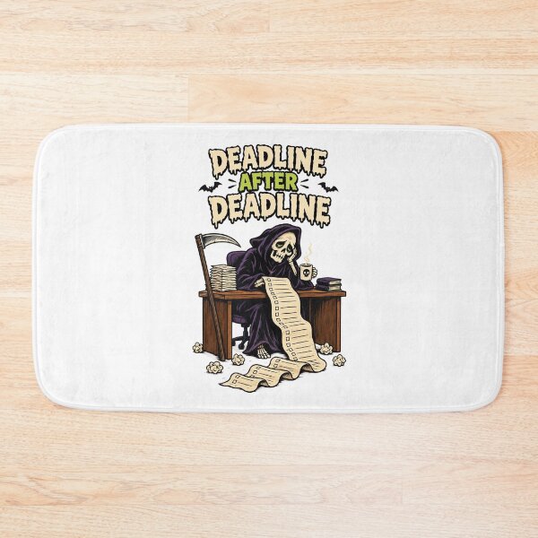Item preview, Deadline After Deadline Funny Grim Reaper Office Humor Design. designed and sold by The-T-In-Retro.