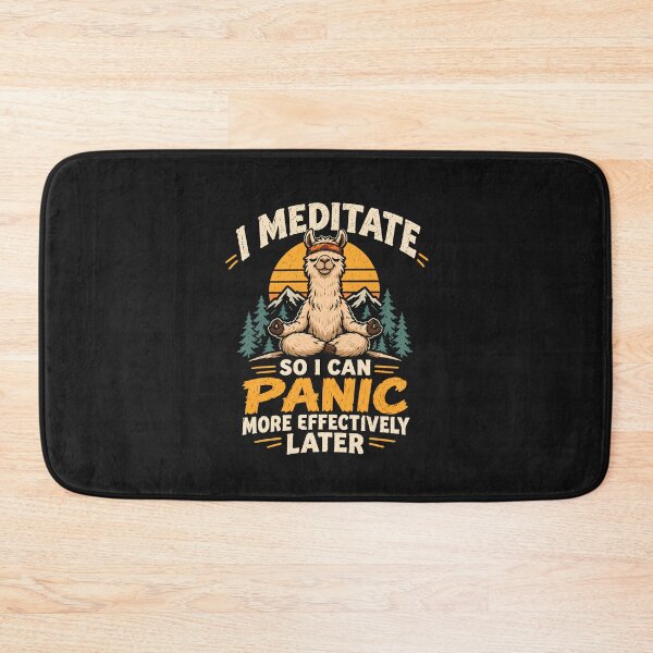 Item preview, I'm Meditating So I Can Panic More Effectively Later Llama designed and sold by monika-arthing.