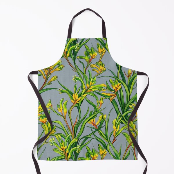 Item preview, Australian Kangaroo Paw Wildflower Pattern on Slate Grey designed and sold by Studio BC.