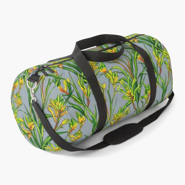 Item preview, Australian Kangaroo Paw Wildflower Pattern on Slate Grey designed and sold by Studio BC.