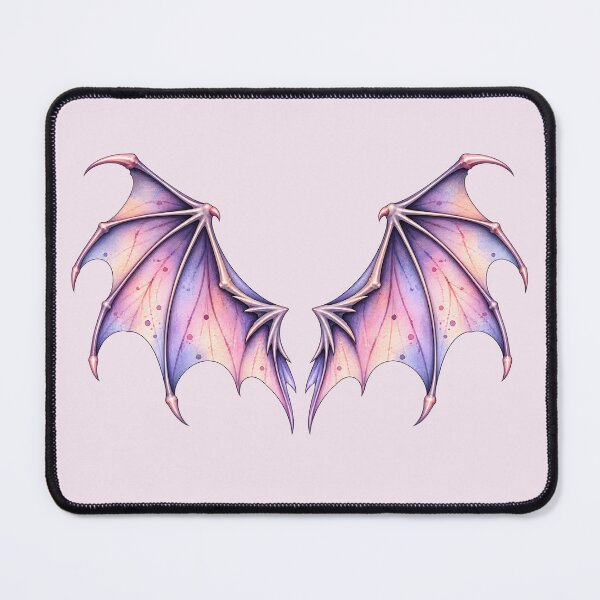 Item preview, Pastel Gothic Bat Wings – Pink & Purple Watercolor Fantasy designed and sold by blankTeeShirt.
