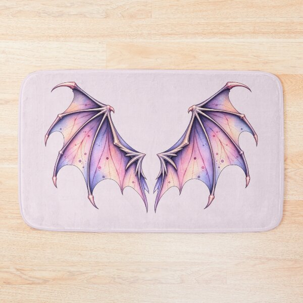 Item preview, Pastel Gothic Bat Wings – Pink & Purple Watercolor Fantasy designed and sold by blankTeeShirt.