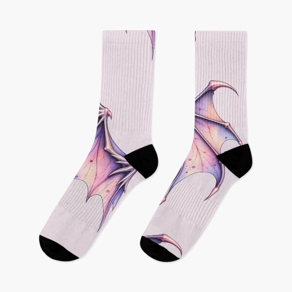 Item preview, Pastel Gothic Bat Wings – Pink & Purple Watercolor Fantasy designed and sold by blankTeeShirt.