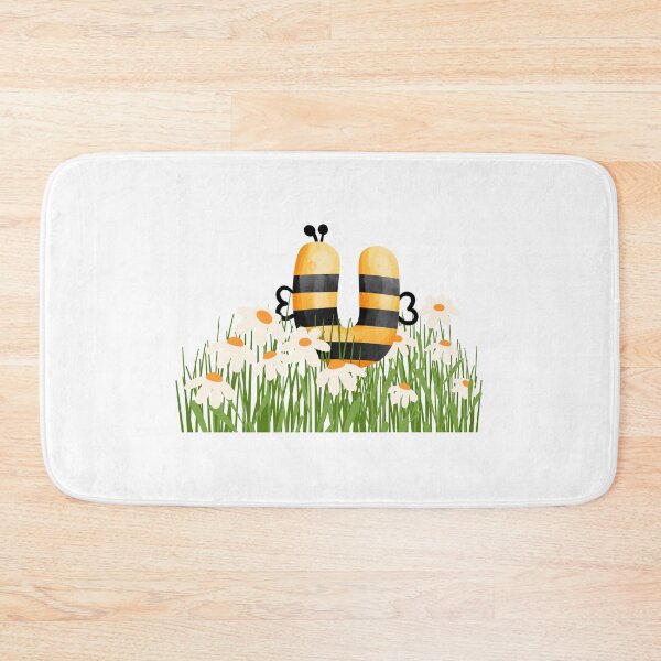 Item preview, Cute Bee Letter U Floral Alphabet Design designed and sold by Mazza-mazza.