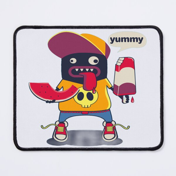 Item preview, Cool Cartoon Monster Enjoying Summer Treats in Streetwear Style designed and sold by Johnnies.