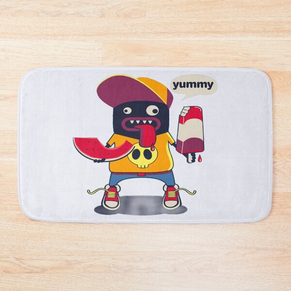 Item preview, Cool Cartoon Monster Enjoying Summer Treats in Streetwear Style designed and sold by Johnnies.