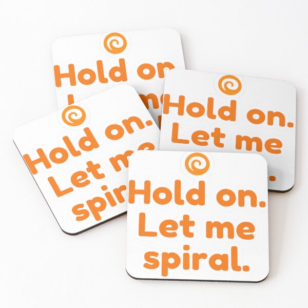 Item preview, Hold On Let Me Spiral Sticker designed and sold by MindfulMischief.