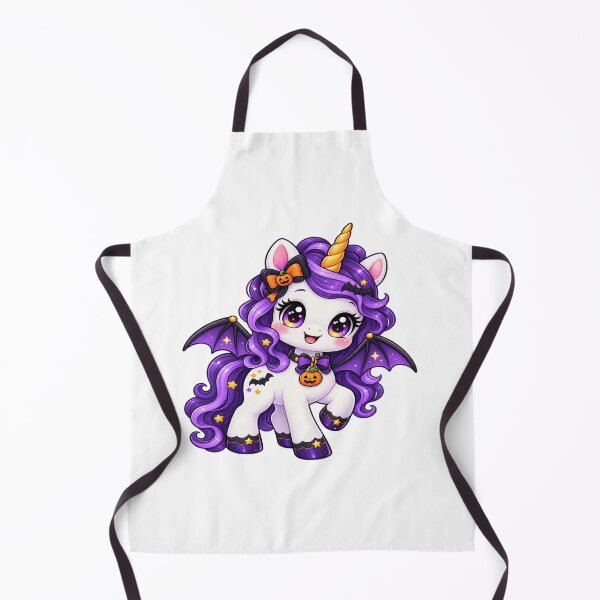Item preview, Cute Kawaii Halloween Unicorn – Magical Chibi Unicorn with Bat Wings designed and sold by Pixanova.