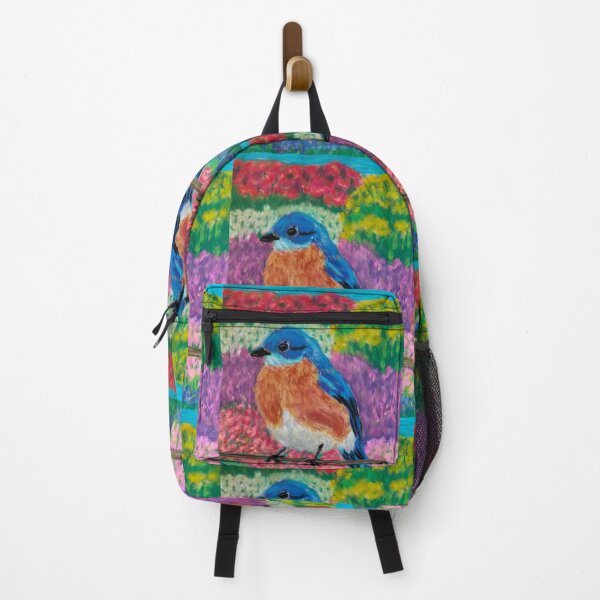 Item preview, Eastern Bluebird in Vibrant Garden designed and sold by aanchal17s.