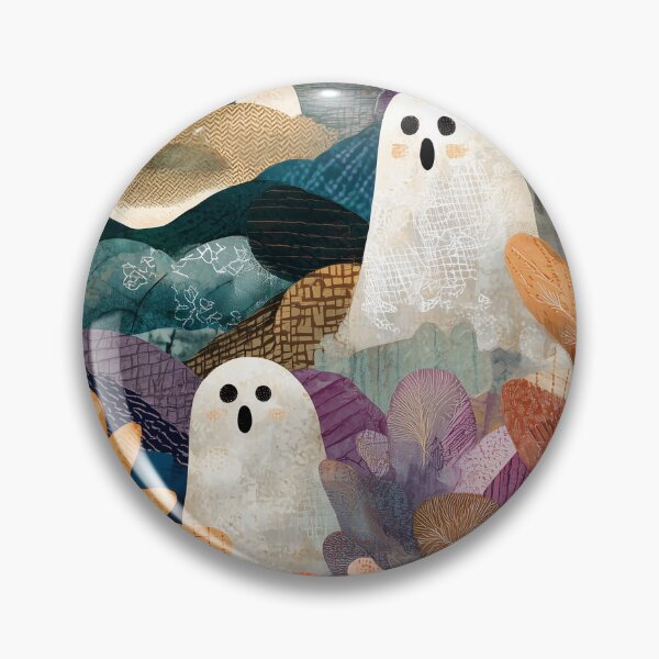 Item preview, Ghosts in Autumn Forest Collage Art designed and sold by NatureSight.