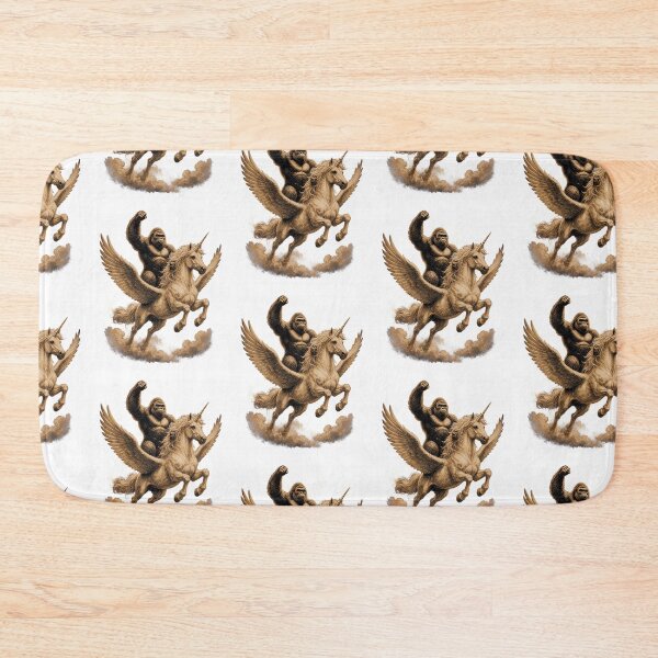 Item preview, Gorilla Riding Flying Winged Unicorn Funny Epic Fantasy Animal Meme Art designed and sold by JapanAnimeS3.