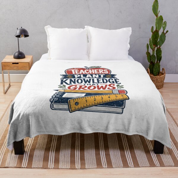 Item preview, Teacher Teachers Plant Knowledge That Grows Motivational Slogan gift for Teachers and Educators designed and sold by LD ART.